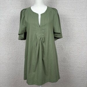 Pomander‎ Place Dress Womens XS Sage Green Finley Flutter Sleeve Tuckernuck